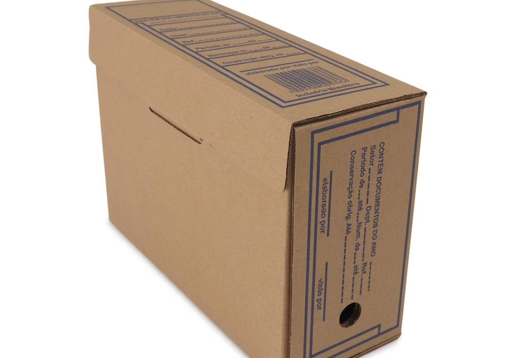 Caixa Arquivo de Papelão para documentos - Gold Pack