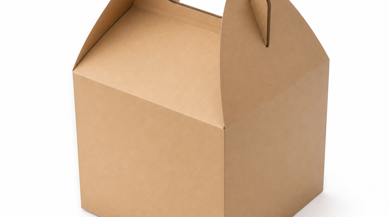 Caixa Maleta de Papelão com alça - Gold Pack Embalagens