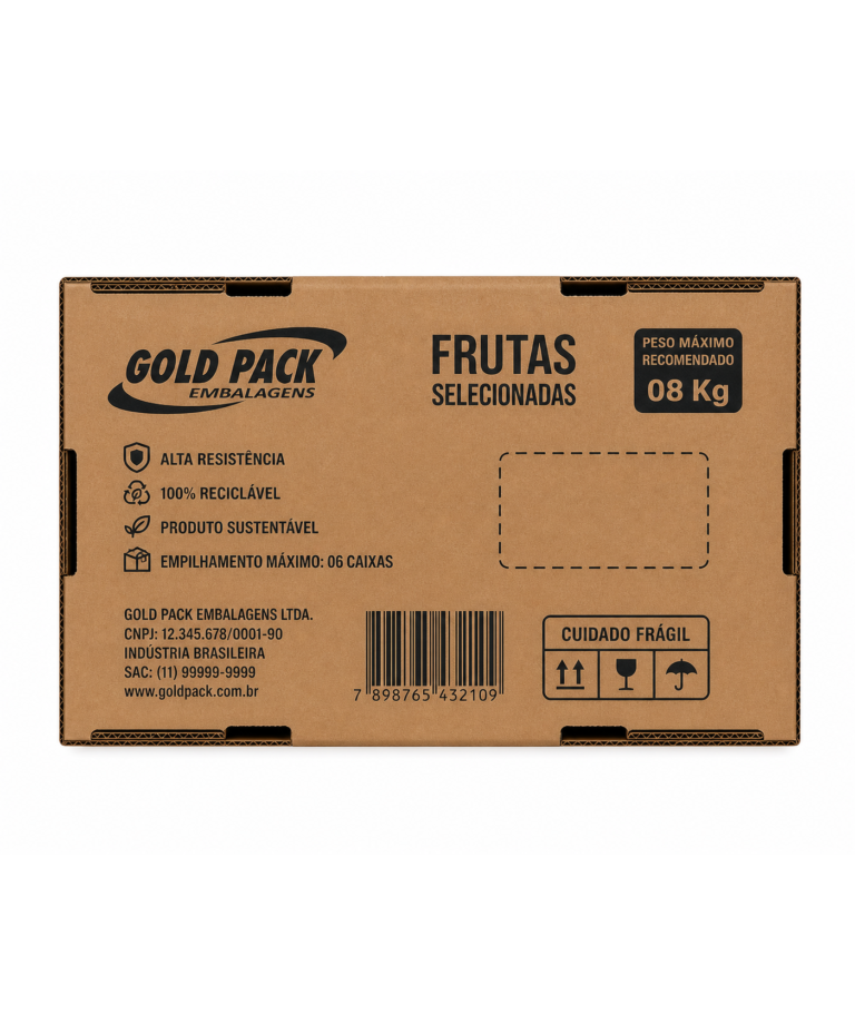Caixas para Produtores Rurais -Frutas selecionas-